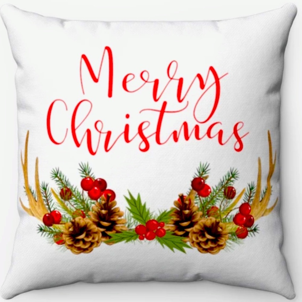 Farmhouse Merry Christmas Pillow and Cover